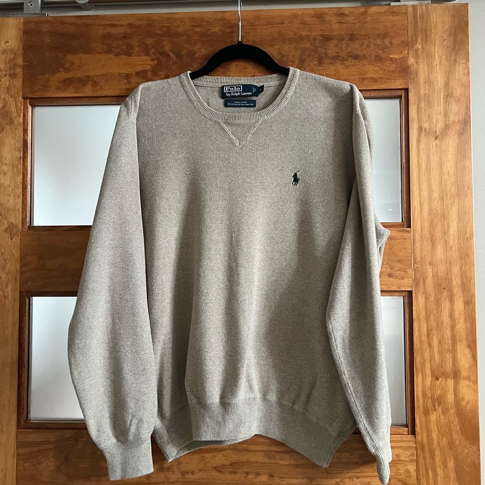 Polo Ralph Lauren light brown/ beige men’s sweater large